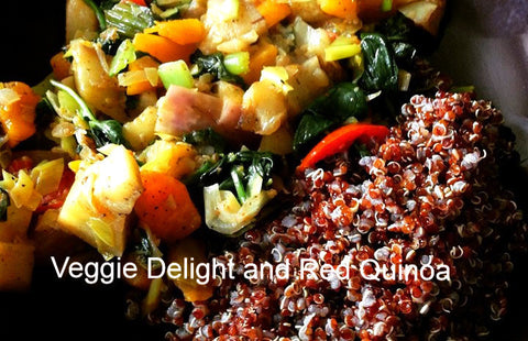 Veggie Delight and Red Quinoa